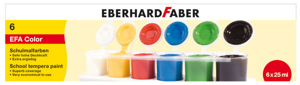 Eberhard Faber Schulmalfarben 6x25ml