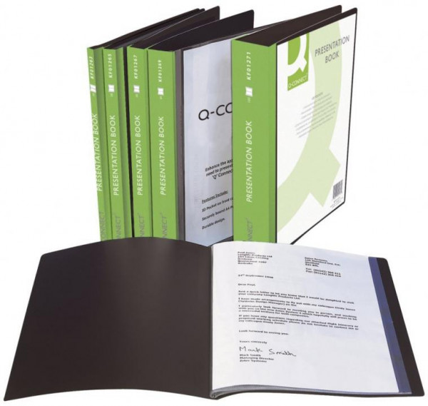 Q-CONNECT Sichthüllenmappe schwarz