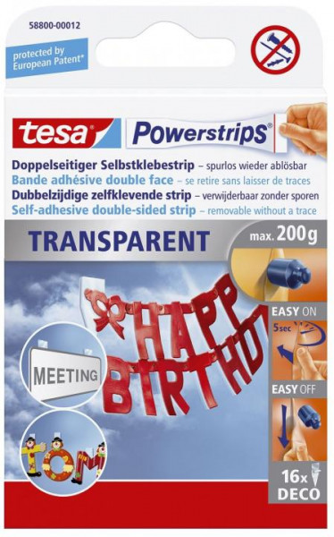 tesa Powerstrips Deco wieder ablösbar 15 x 81 mm