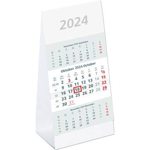 ZETTLER 3-Monats Schreibtischkalender 2024