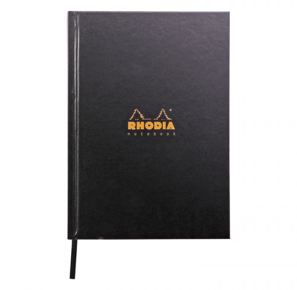 Rhodia Notizbuch A5 kariert mit Harcover Lesezeichen und Kalender_1