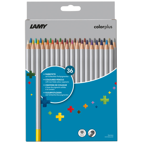 36 dünne & dreieckige LAMY Buntstifte colorplus