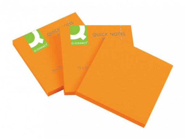 Hafnotizen neon Farben 6 Blöcke je 80 Blatt 76x76mm neon orange