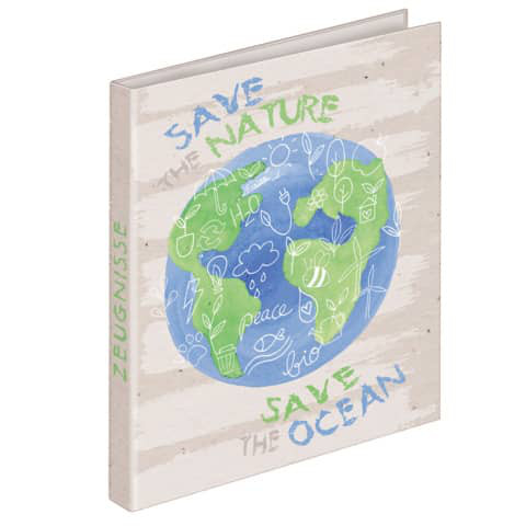 Zeugnismappe Ringbuch A4 "Safe The Nature" Motiv