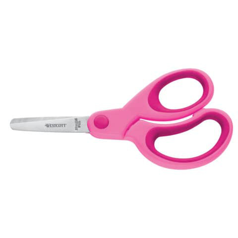 Kinderschere Rechtshand 13cm abgerundet pink