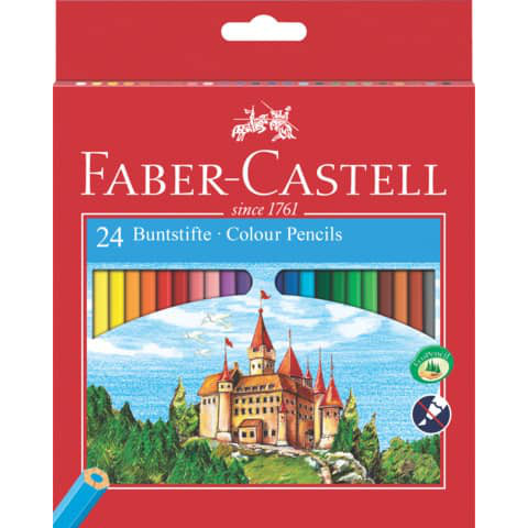 Faber-Castell Buntstifte CASTLE 24er Set Holz/Karton - Bild 4