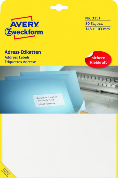 Avery Zweckform Adress-Etiketten 148 x 103 mm