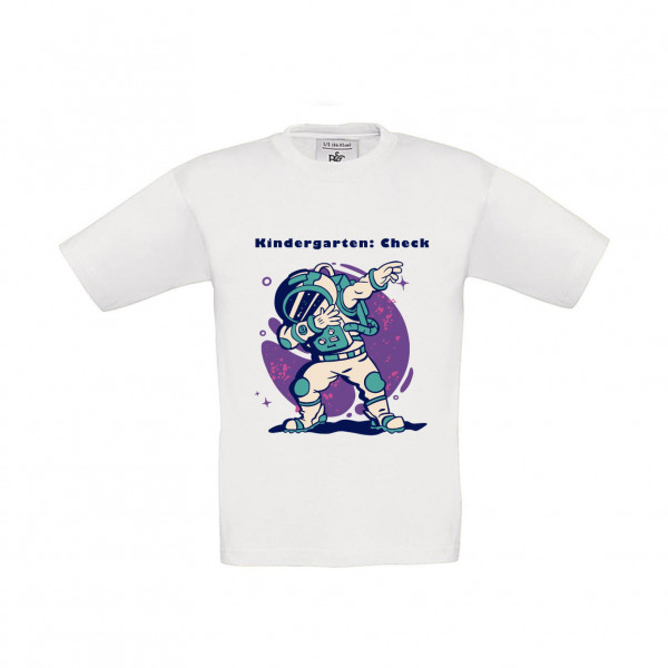 T-Shirt Kinder Schule - Schulstart Dab Kindergarten Check