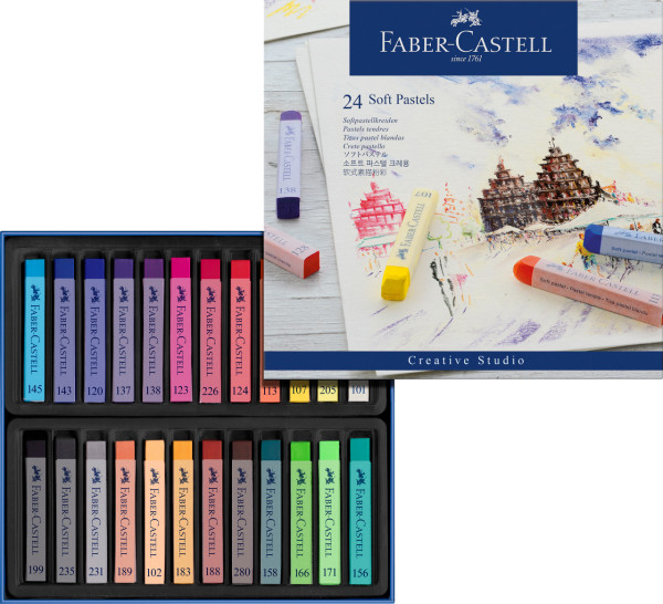 Faber-Castell Creative Studio Softpastellkreide 24 Farben