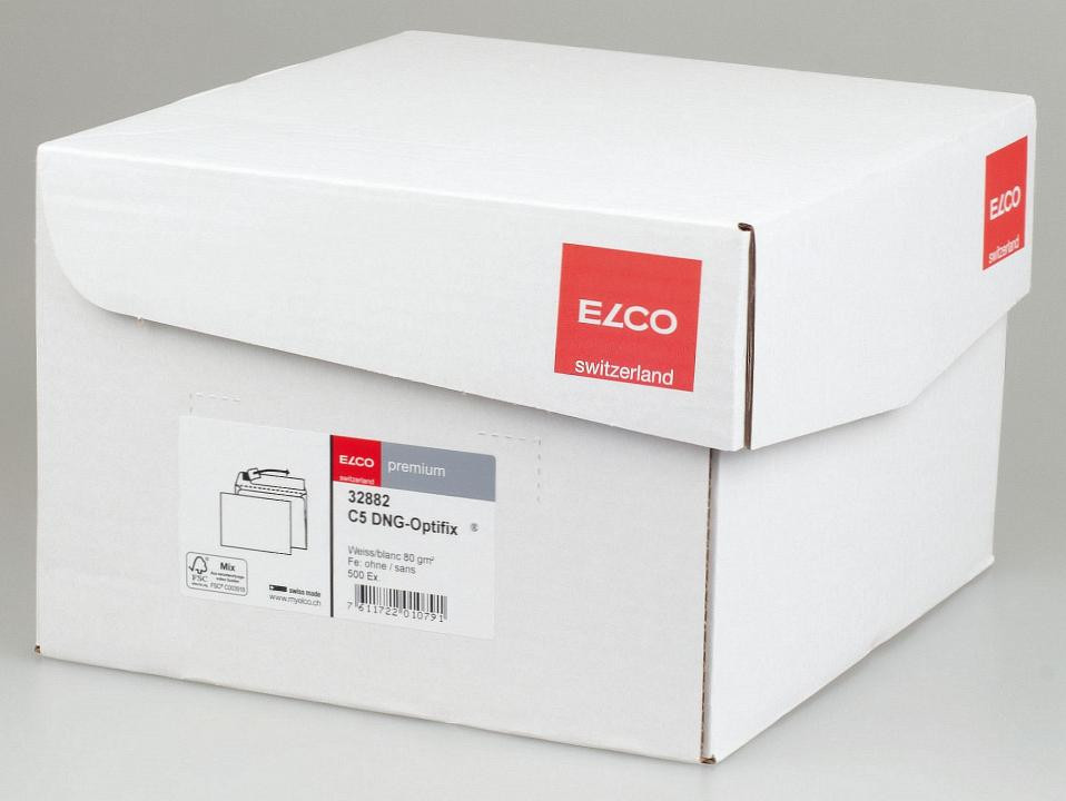 Elco Weiss Briefumschlag, Briefumschläge Premium In Bürogrosspackung (C5, 500X) - Bild 4