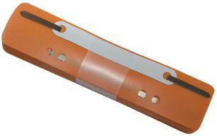 25 Heftstreifen aus Kunststoff 15cm Q-CONNECT orange