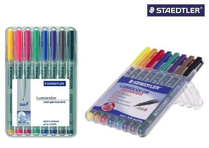 Staedtler Folienstifte Lumocolor non permanent 8 Farben