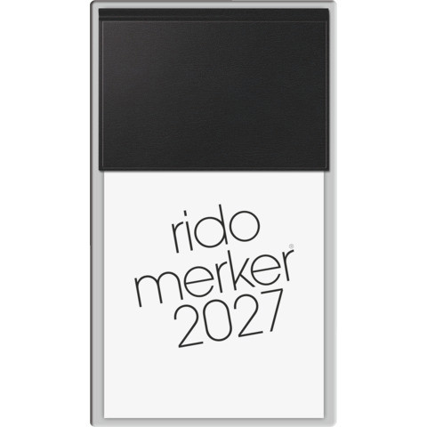 Tischkalender Abreißkalender MERKER 1 Tag 1 Seite schwarz
