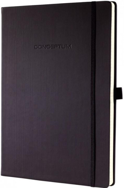 Sigel Conceptum Notizbuch Hardcover schwarz A4+ liniert