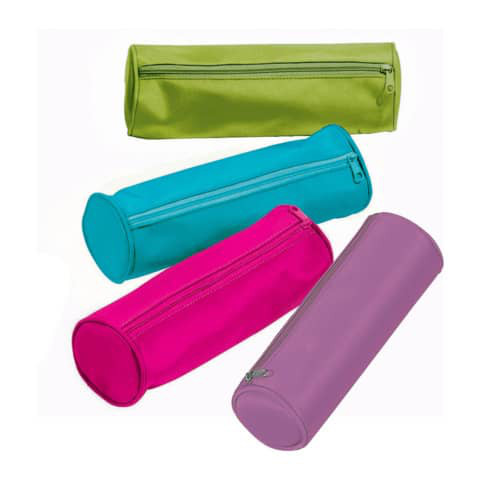 Schlampermäppchen aus Nylon versch. Farben