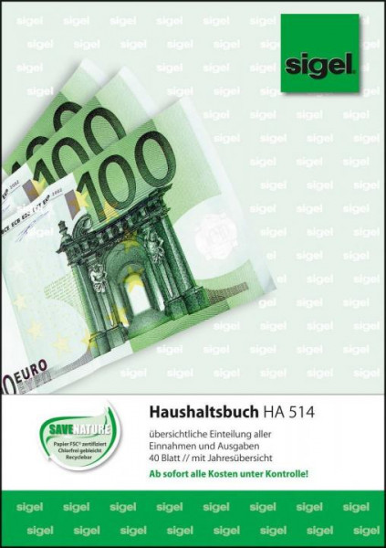 Sigel HA514 Haushaltsbuch A5 40 Blatt