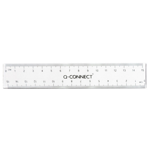 Lineal 15cm für Links- und Rechtshänder bruchsicher