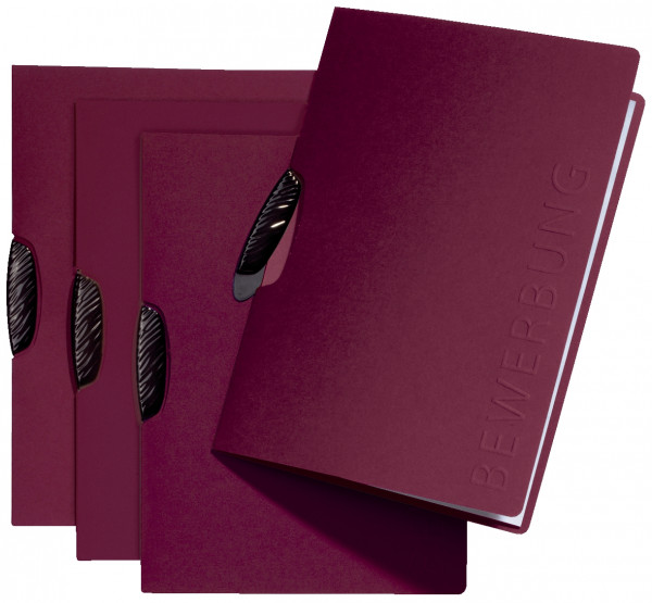 Pagna Bewerbungsmappen mit Prägung rot