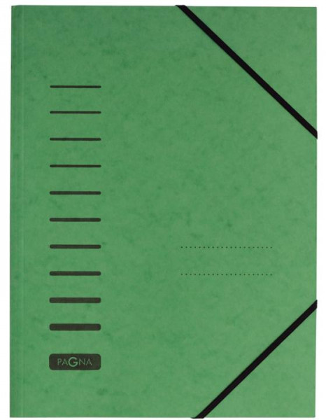 Pagna Gummizugmappe A4 aus Karton grün