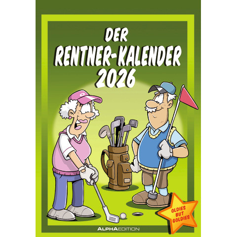 Lustiger Rentner Kalender | 23,7 x 34 cm