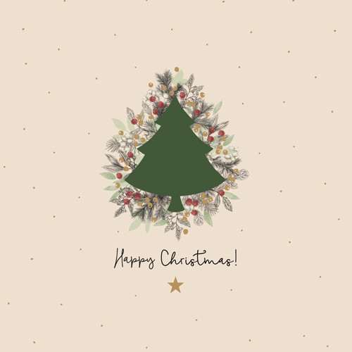 CHIC MIC Serviette Napkin Happy Christmas