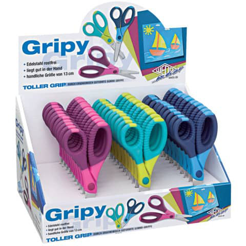 Bastelschere Gripy Rechtshand abgerundet 13cm