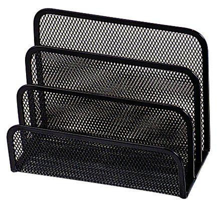 Schwarz Q-Connect Sorter - Briefsortierer Aus Metall, 3 Fächer - Bild 3