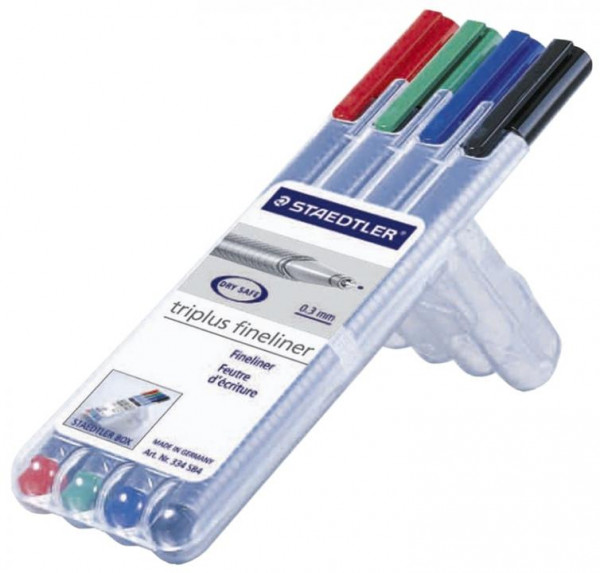 Staedtler triplus fineliner mit 4 Farben