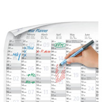 Rido/idé Wochenkalender Modell Septant 2024 2 Seiten = 1 Woche Blattgröße 30 ,5 X 10,5 Cm Anthrazit
