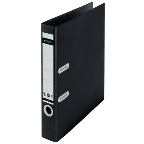 LEITZ 1019 Recycle Ordner A4 Pappe | 5cm schmal klimaneutral schwarz