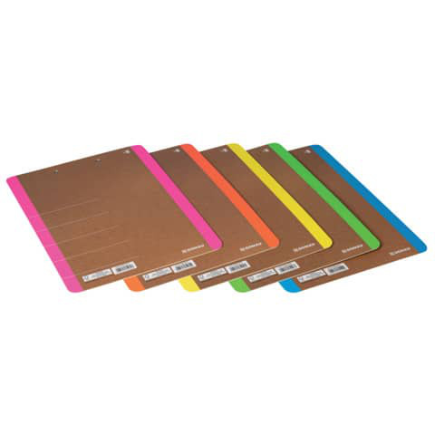 Klemmbrett A4 aus Karton neon FSC