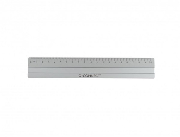 Q-Connect Lineal Alu silber wahlweise 20cm - 50cm