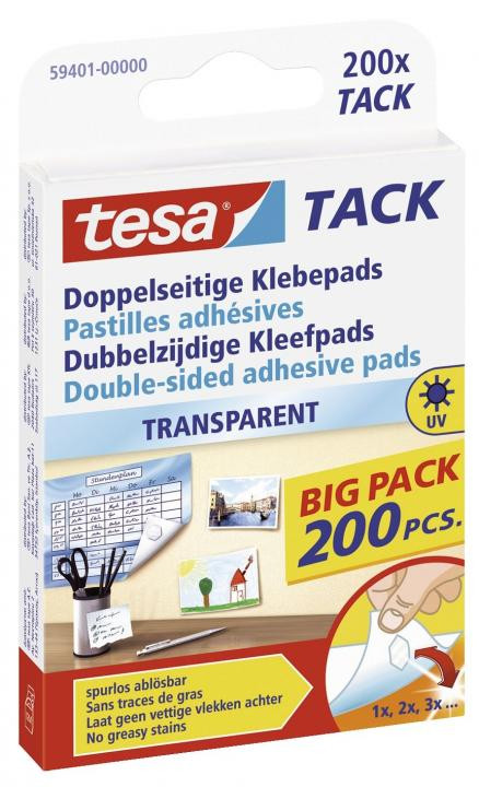 Tesa TACK - Doppelseitige Klebepads - 20g - Transparent - Image 6