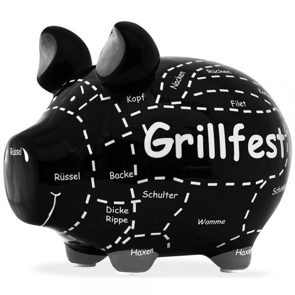 Sparschwein Keramik Grillfest