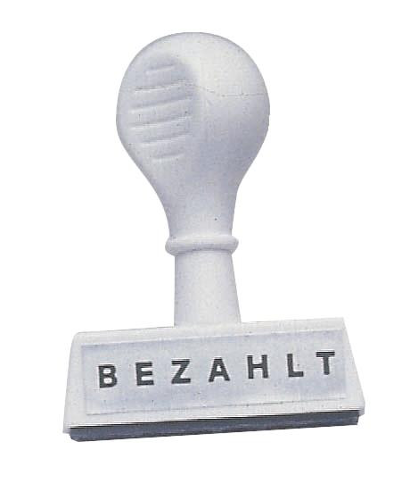 Wedo Stempel bezahlt