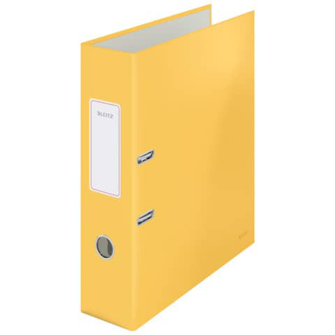 LEITZ Cosy Ordner A4 Soft Touch Pappe | 8cm breit gelb