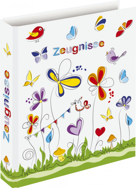 Zeugnisringbuch Schmetterlinge A4