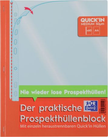 Oxford Prospekthüllenblock A4 