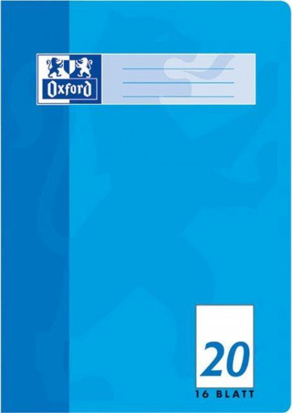 Oxford Heft A4 Lineatur 20 blanko