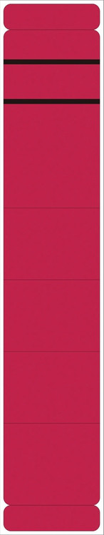 Ordner Rückenschilder - Schmal/Kurz, 10 Stück, Rot - Image 2