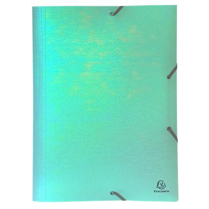 Sammelmappe A3 Plastik Regenbogen Effekt minze