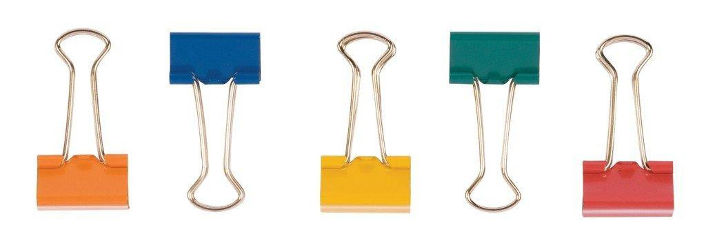 Q-Connect Foldback-Klammern - 32 Mm, Klemmvolumen 13 Mm, Sortiert, 10 Stück - Image 2