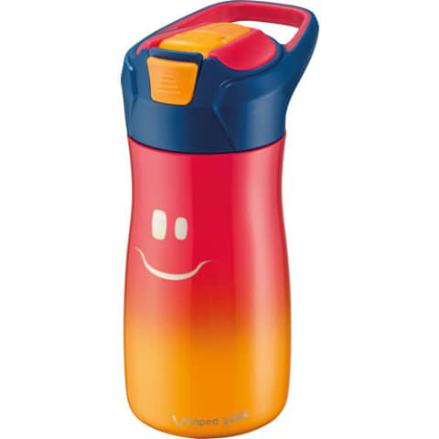 Trinkflasche für Kinder 430ml Edelstahl pink | personalisierbar