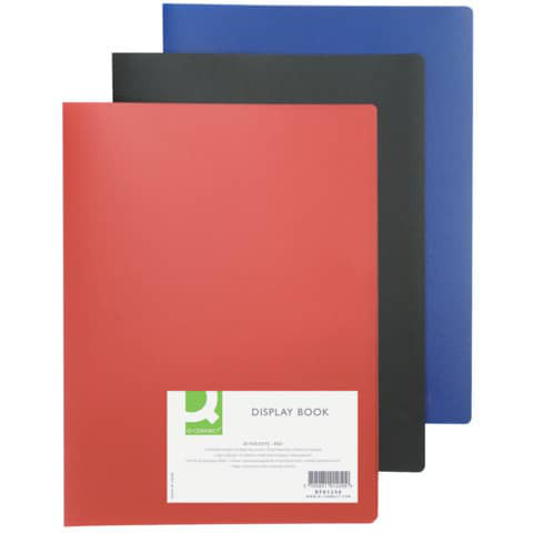 Q-Connect Sichtbuch - 10 Hüllen, Einband Pp, 450 Mym, Rot - Bild 3