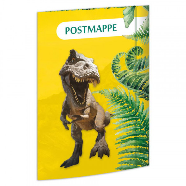 Postmappe A4 Dino Pappe mit Gummizug