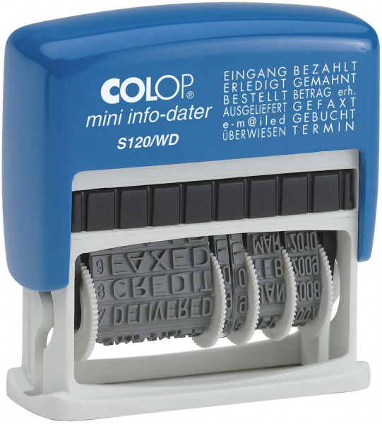 COLOP Wortbandstempel mit Datum S120 WD