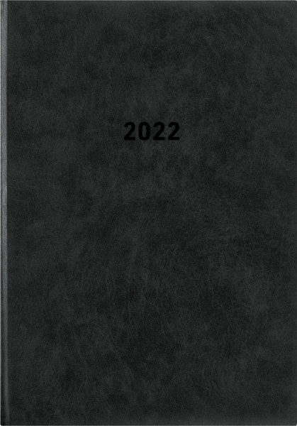 Zettler Buchkalender A5 2023 1 Tag 1 Seite schwarz