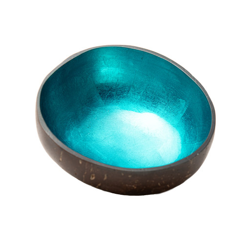 CHIC MIC Dekoschale Coconut Bowl shiny petrol