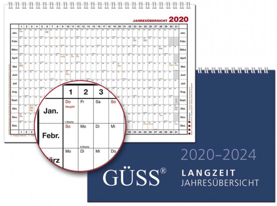1j 1s Guss Wandkalender A3 Quer Versand