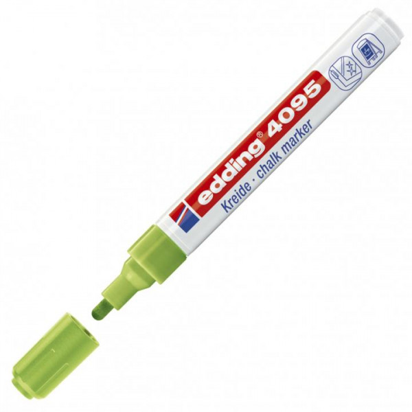Edding Kreidemarker für Fenster, Glas und Kreidetafeln hellgrün